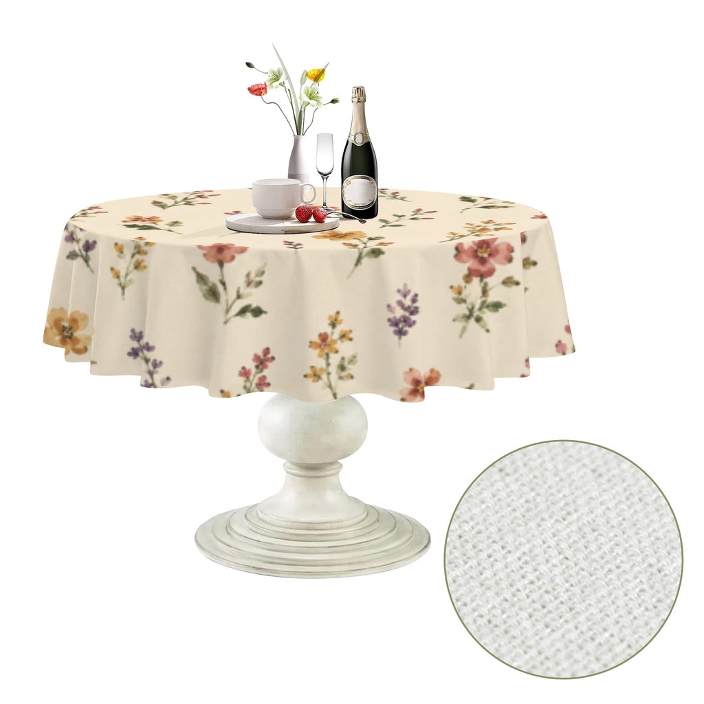 Rustic Provincial Round Custom Round Tablecloth 60" x 60" | Ships from USA