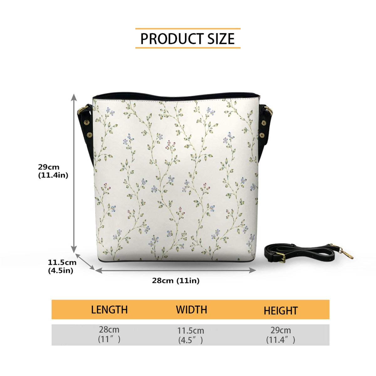 Crossbody Blue Vine