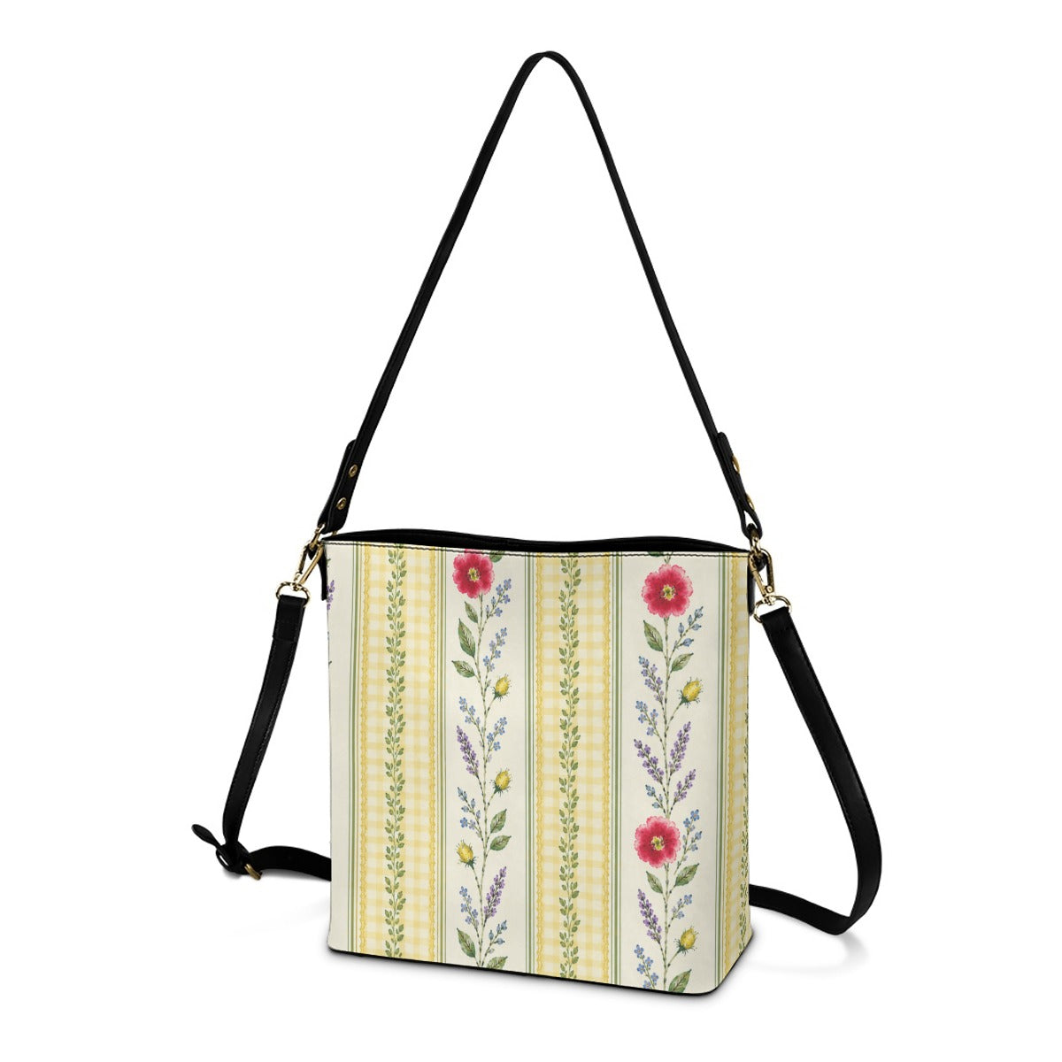 Minimalist Square Crossbody Bucket Bag