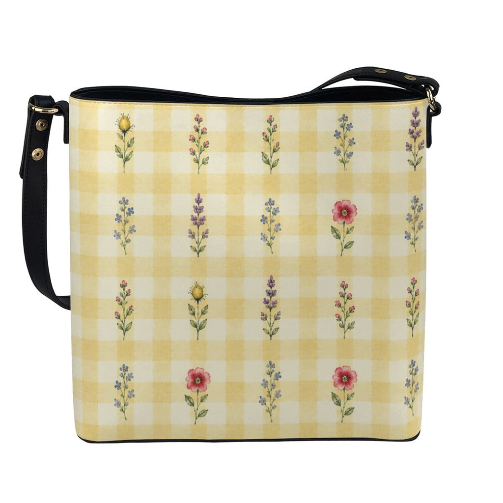 Crossbody Gingham Wildflower Yellow