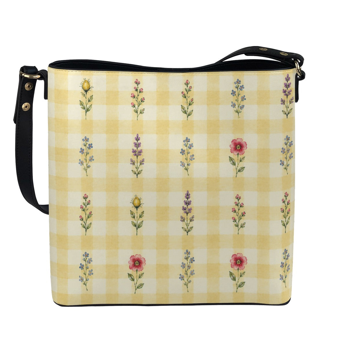 Crossbody Gingham Wildflower Yellow