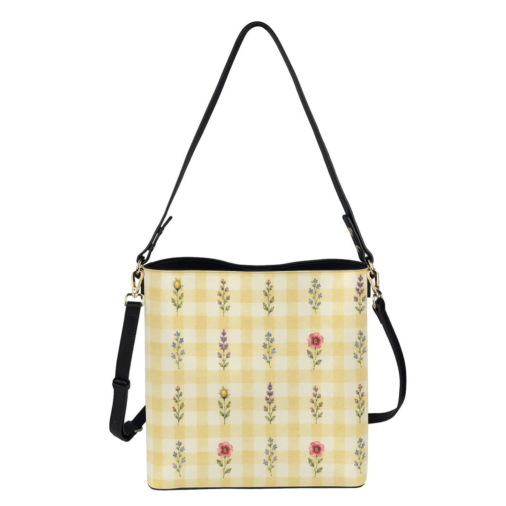 Crossbody Gingham Wildflower Yellow