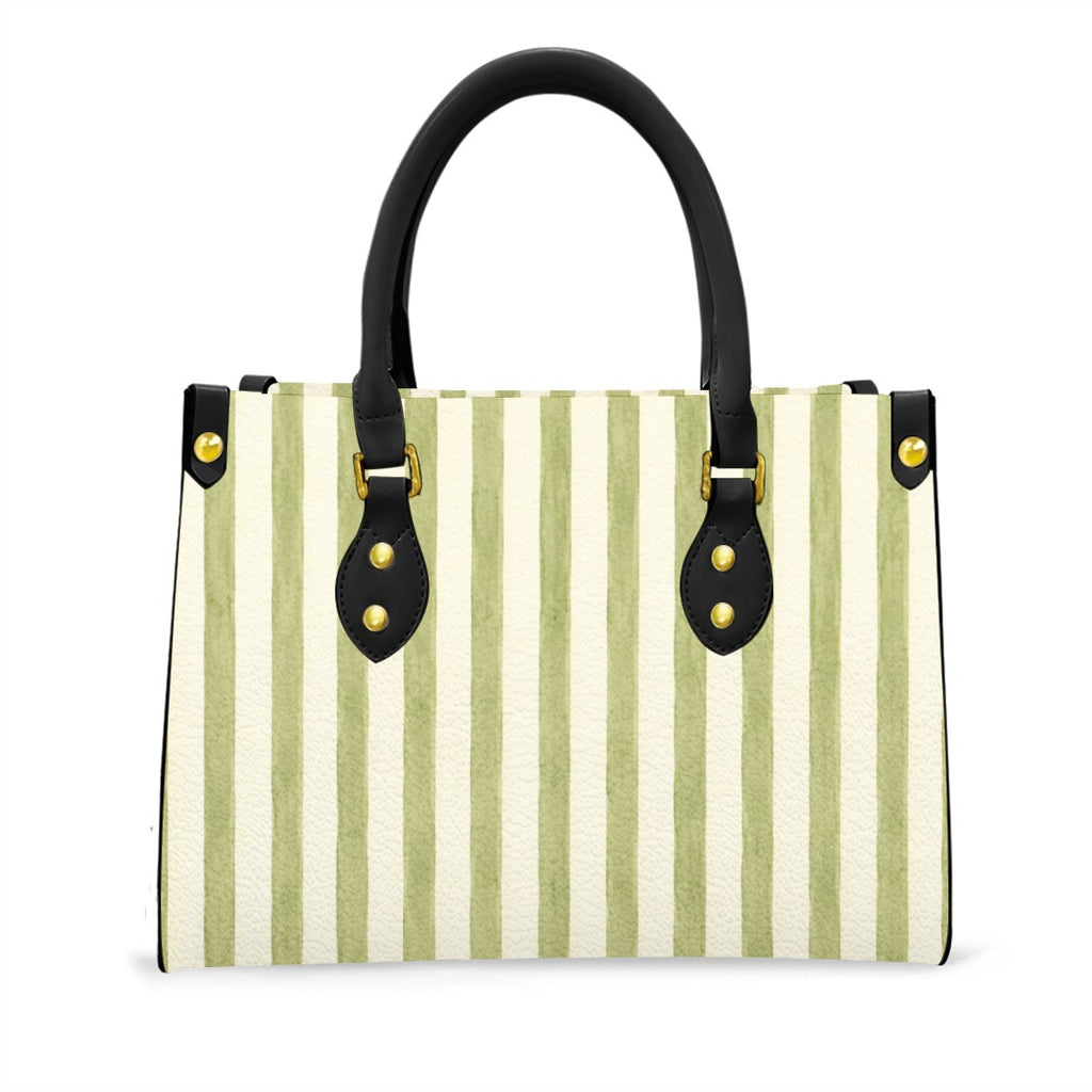 Market Bag French Striped Green