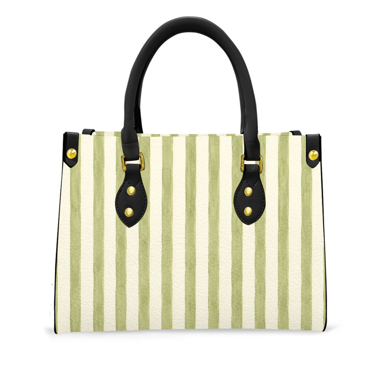 Market Bag French Striped Green