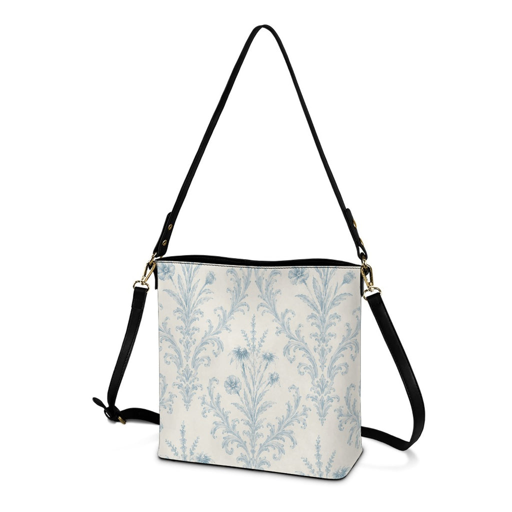Crossbody Robins Egg Damask