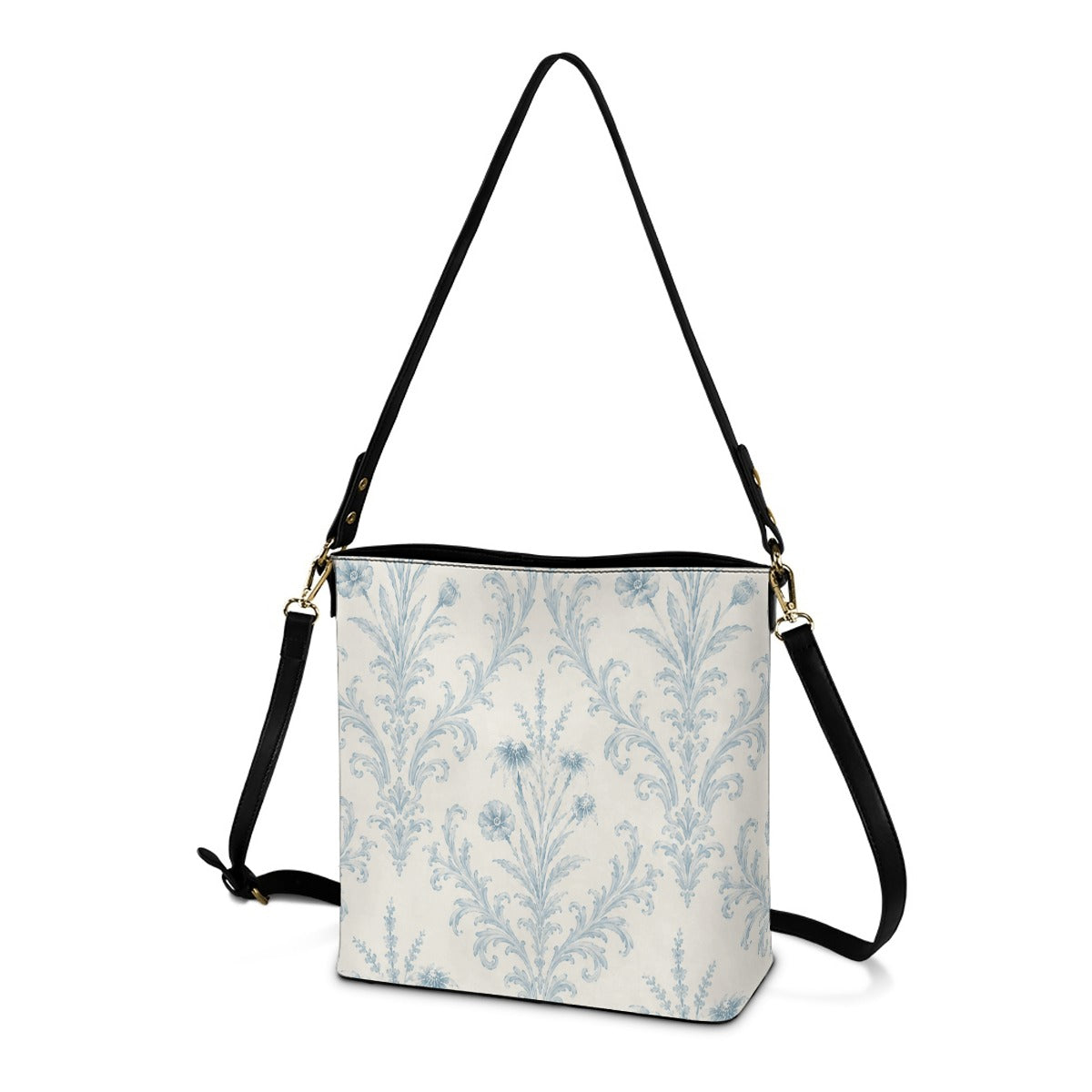 Crossbody Robins Egg Damask