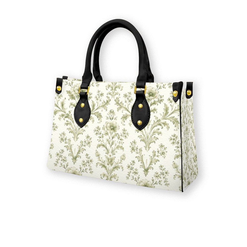 Market Bag Green Damask