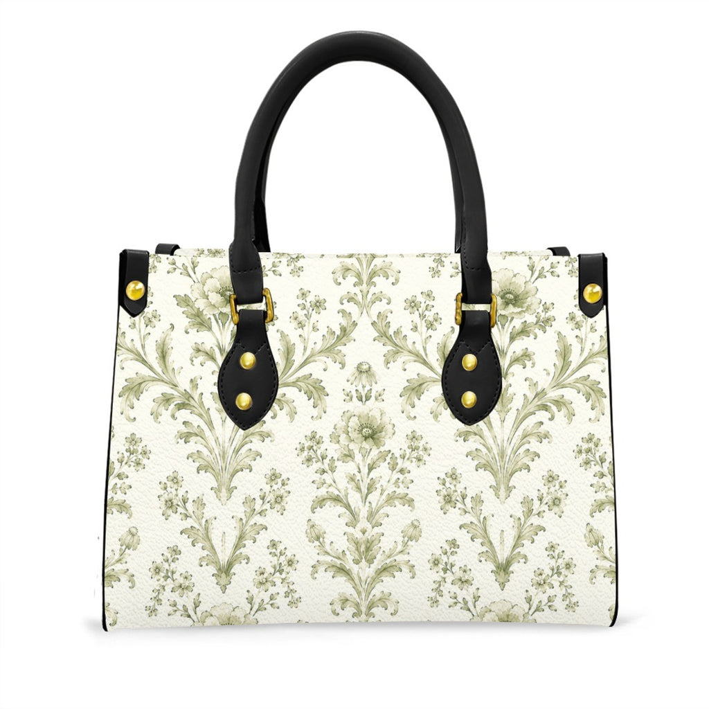 Market Bag Green Damask