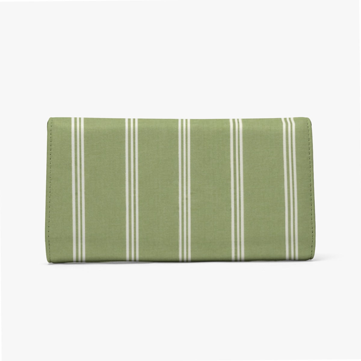 Large Wallet French Stripe Green