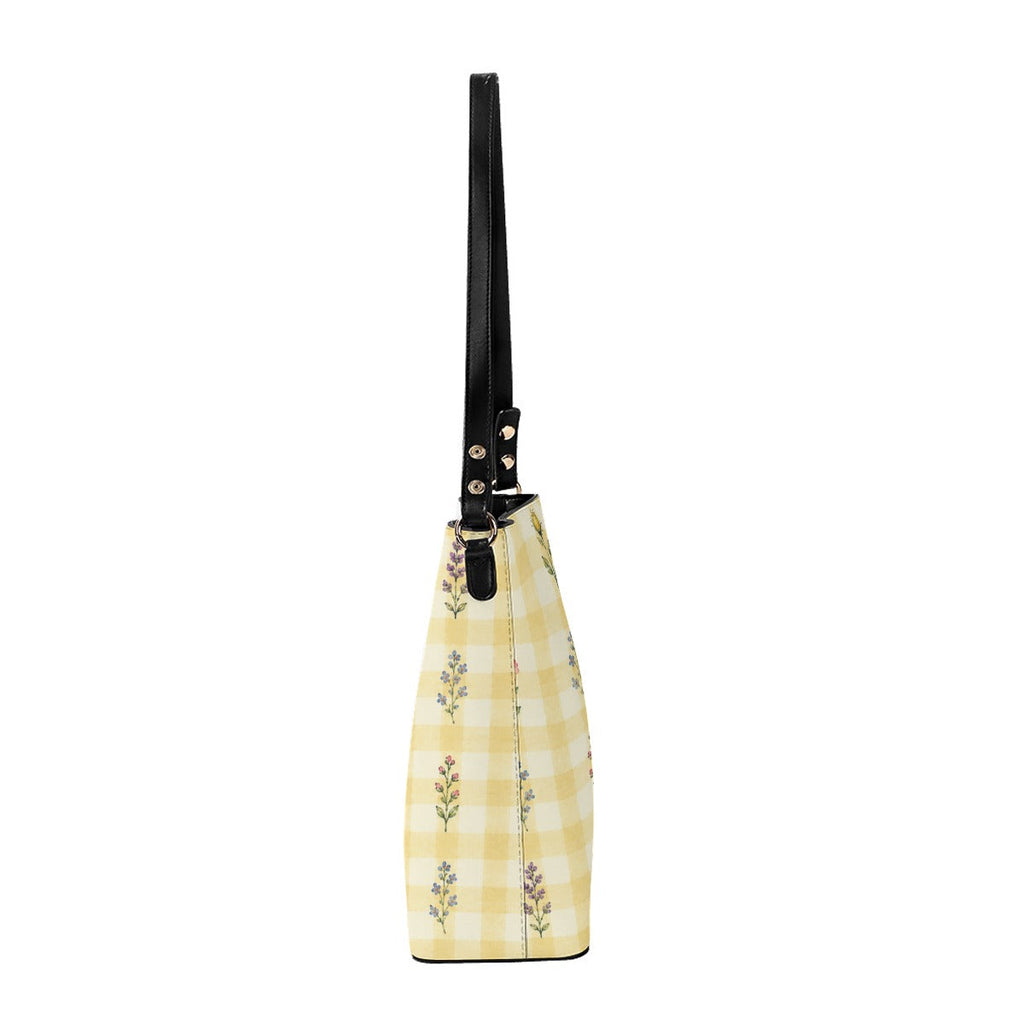 Crossbody Gingham Wildflower Yellow