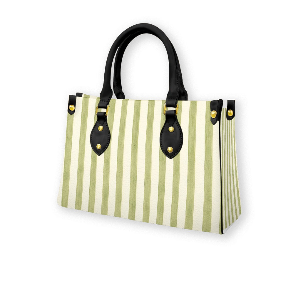 Market Bag French Striped Green