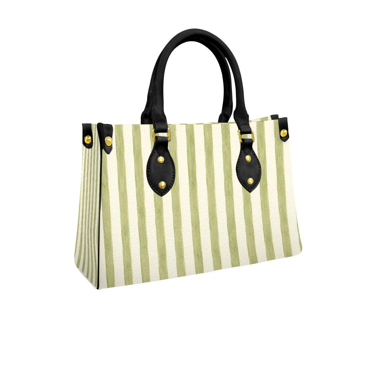 Market Bag French Striped Green