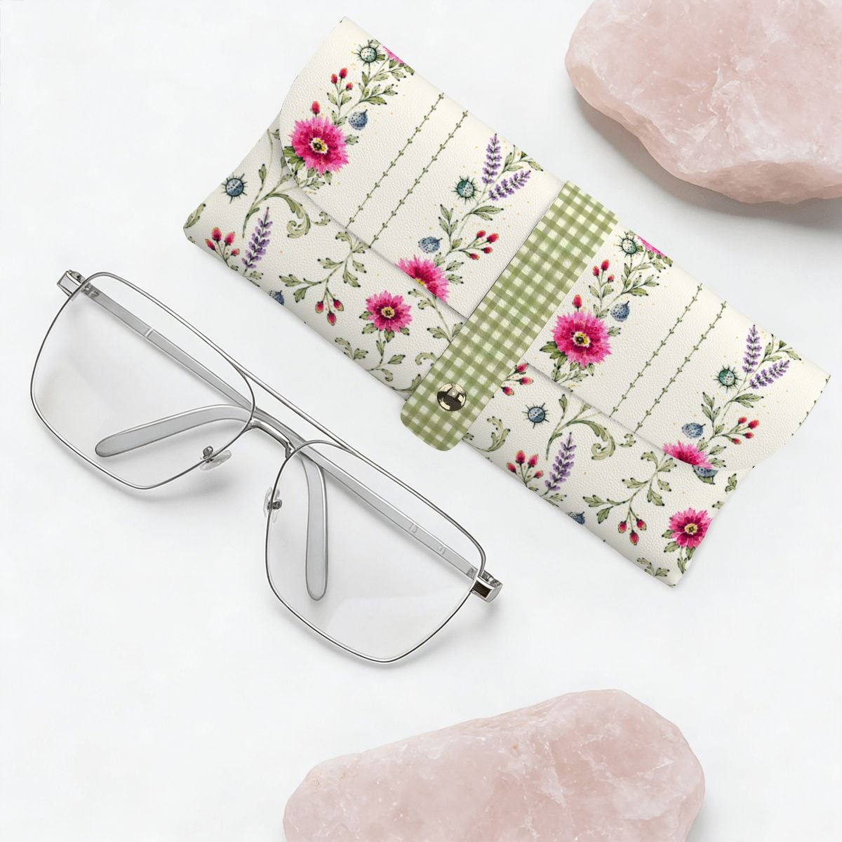 Summer Stripe Eye Glass Case