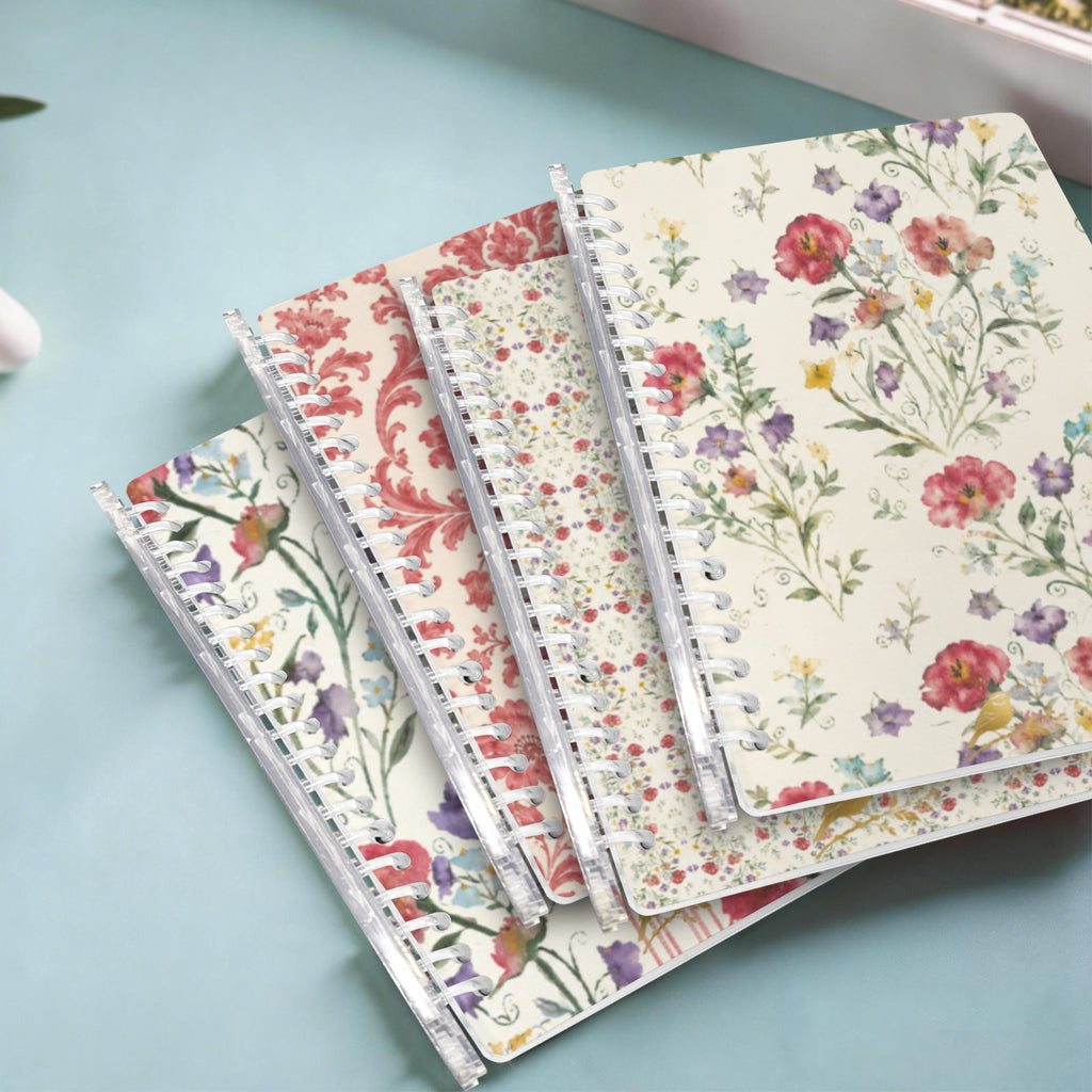Royal Provincial Notebooks w/ emblem Loose-Leaf Notebooks ( Cover Print, 4-Pack ) | Ships from USA