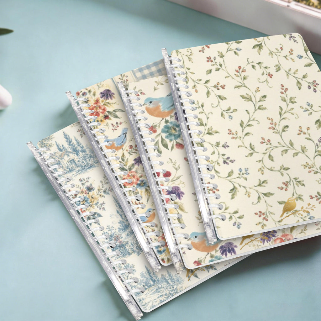 Beloved Bird Notebooks w/ emblem Loose-Leaf Notebooks ( Cover Print, 4-Pack ) | Ships from USA