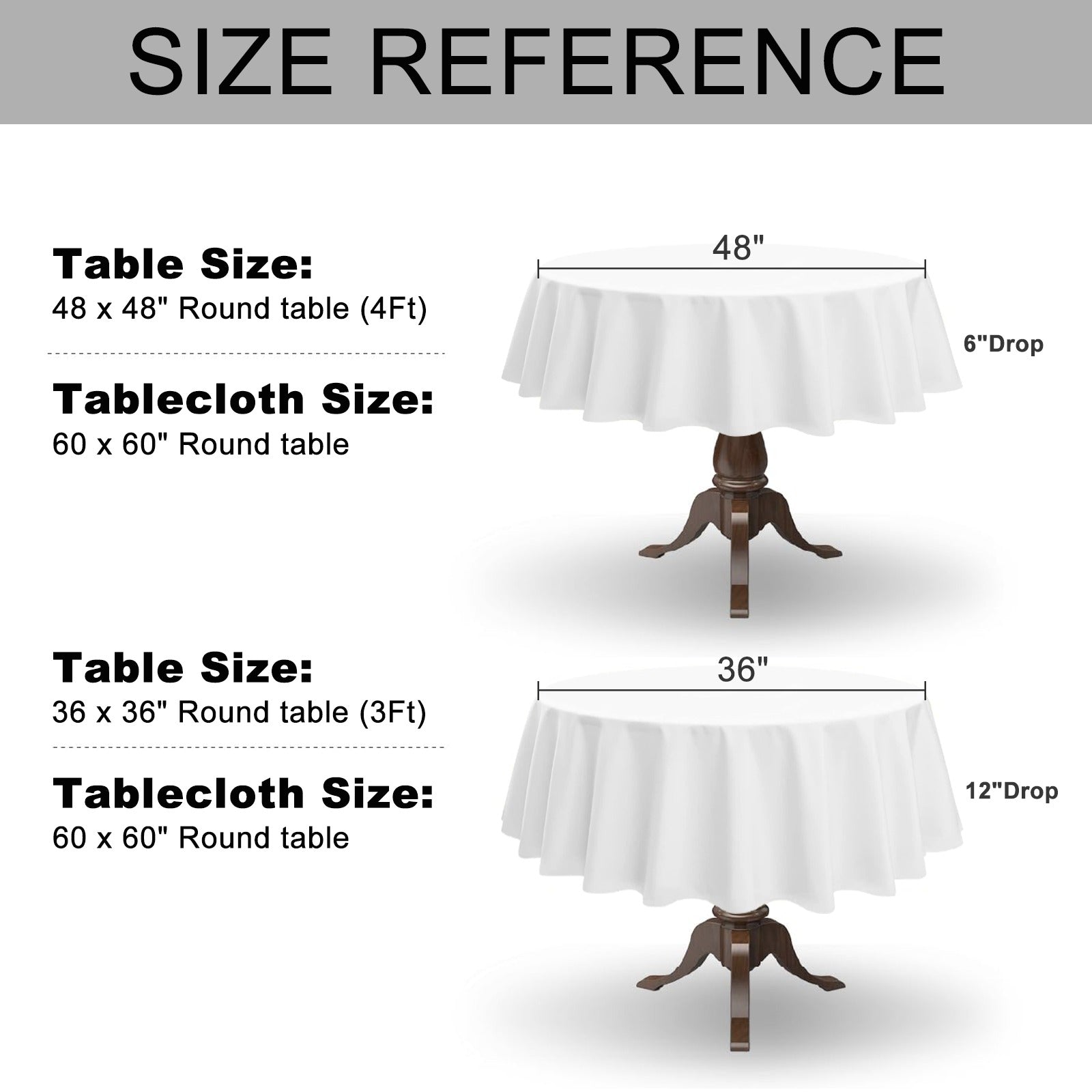 Blue Damask Round Custom Round Tablecloth 60" x 60" | Ships from USA