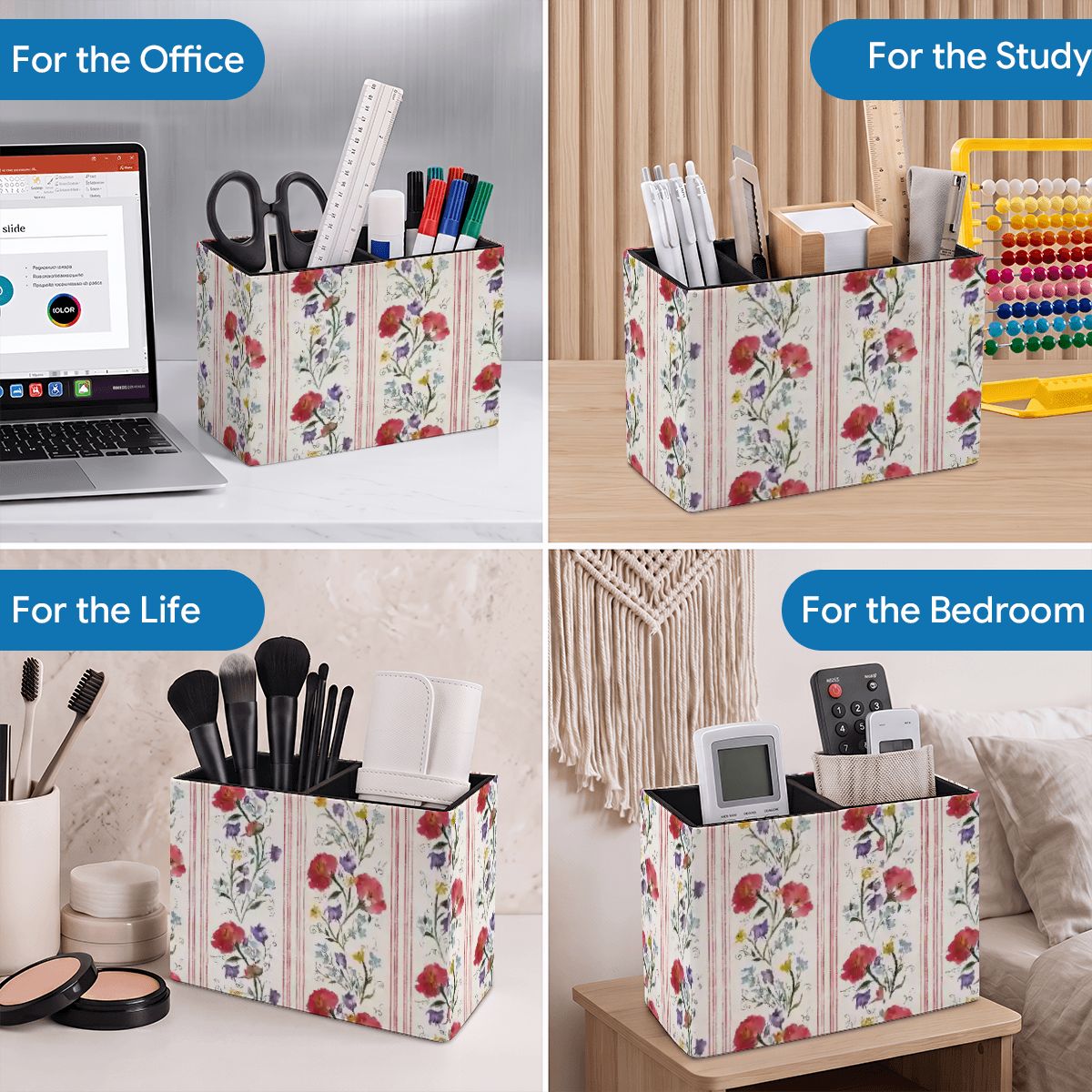 Royal Provincial Stripe Desk Organizer