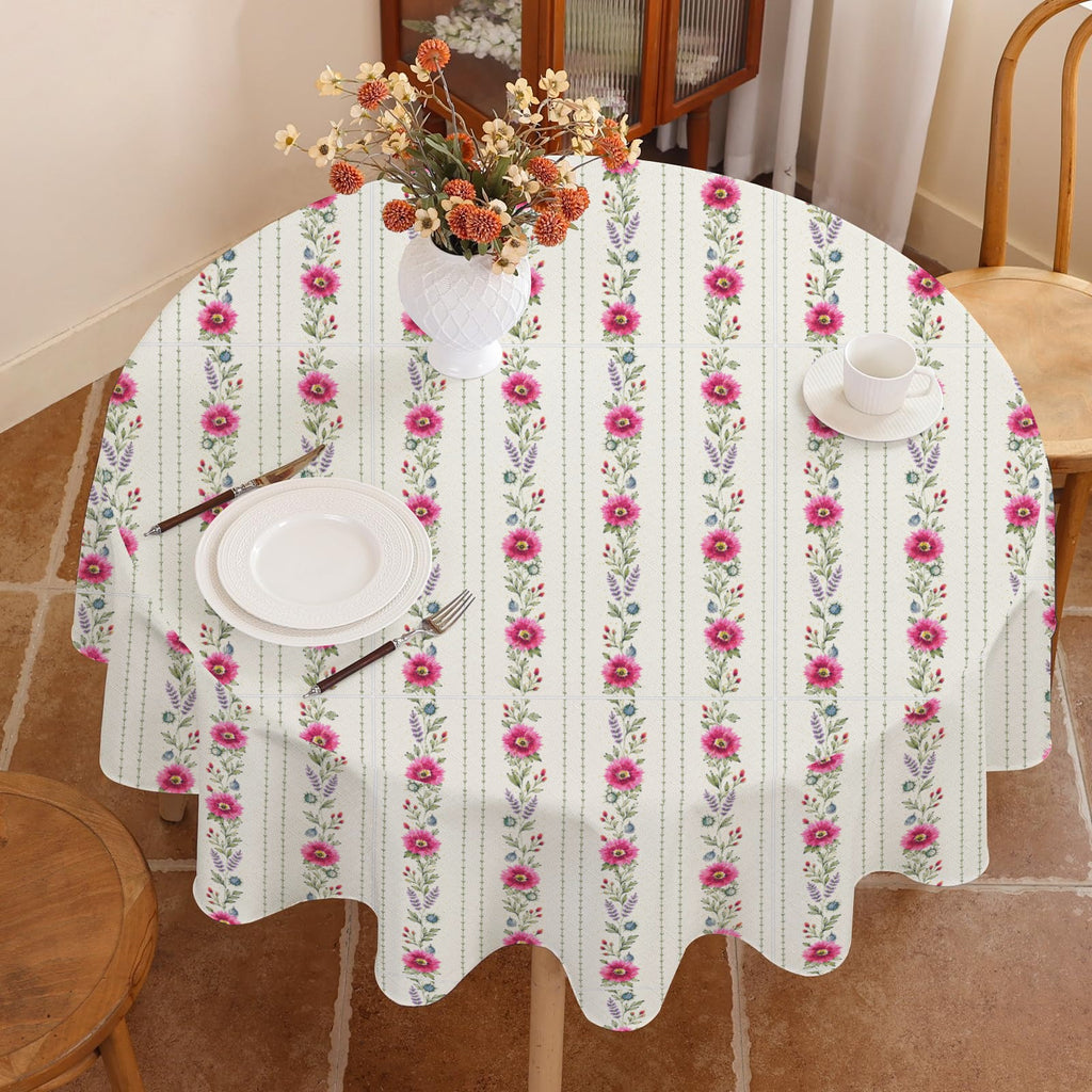 Provincial Summer Round Custom Round Tablecloth 60" x 60" | Ships from USA