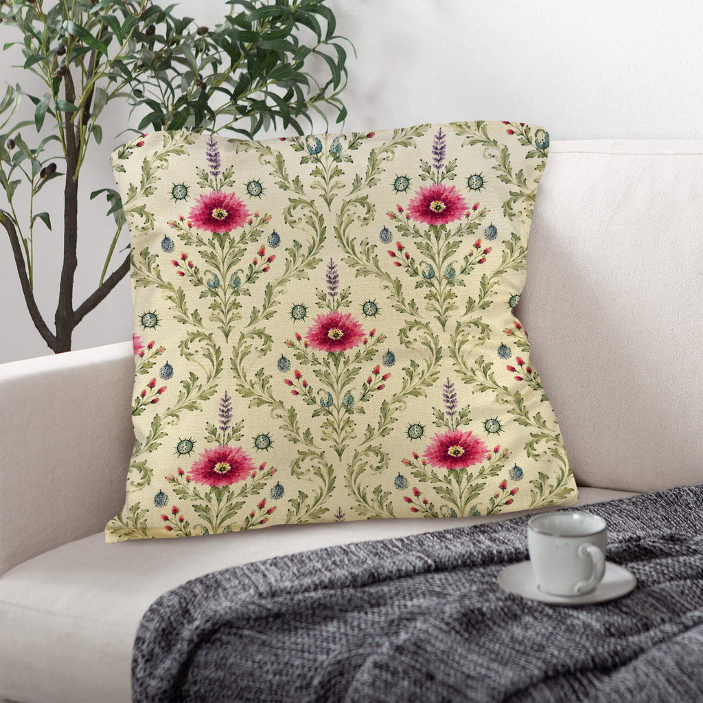 Provincial Summer Pillow Set Linen Throw Pillow 18" x 18"（Customized Separately in Sets of 4） | Ships from USA