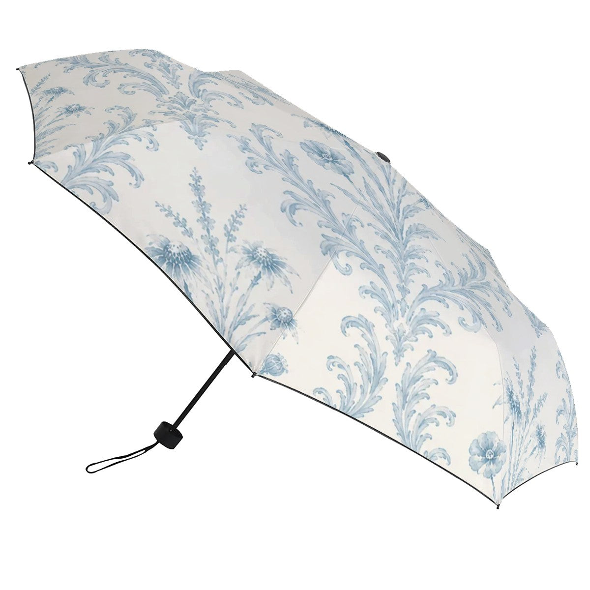UV Protection Umbrella Blue Damask