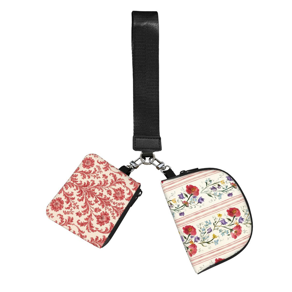 Dual Pouch Keychain Wristlet Royal