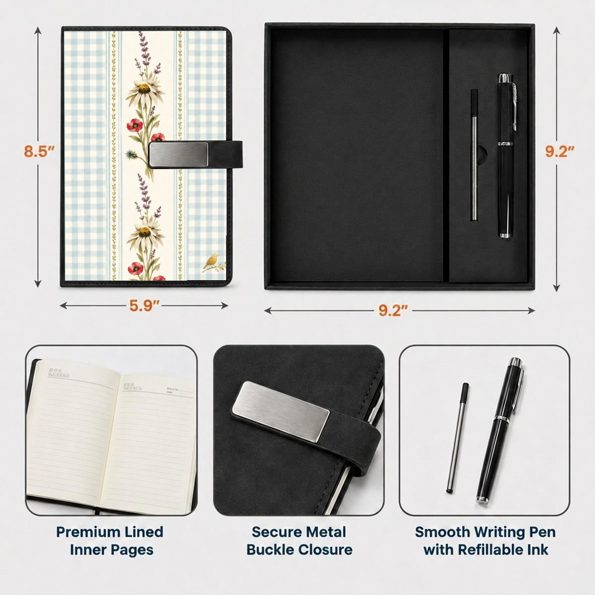 Provincial Robins Egg Journal Gift Set