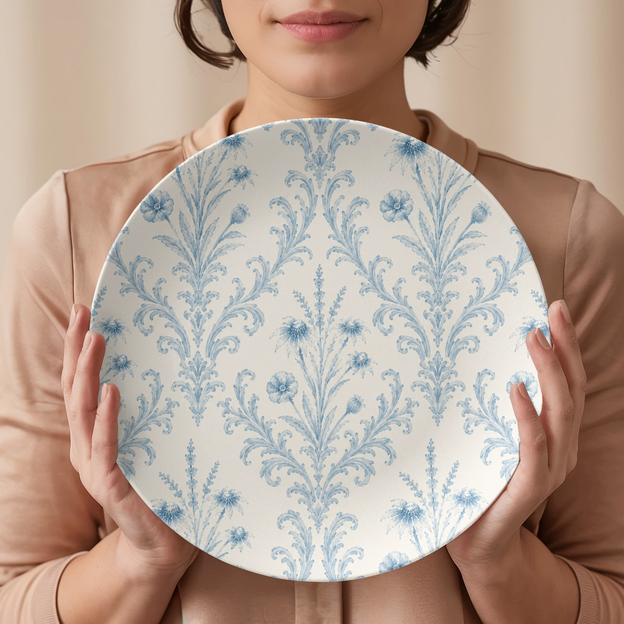 Provincial Robins Egg Dinner Plate