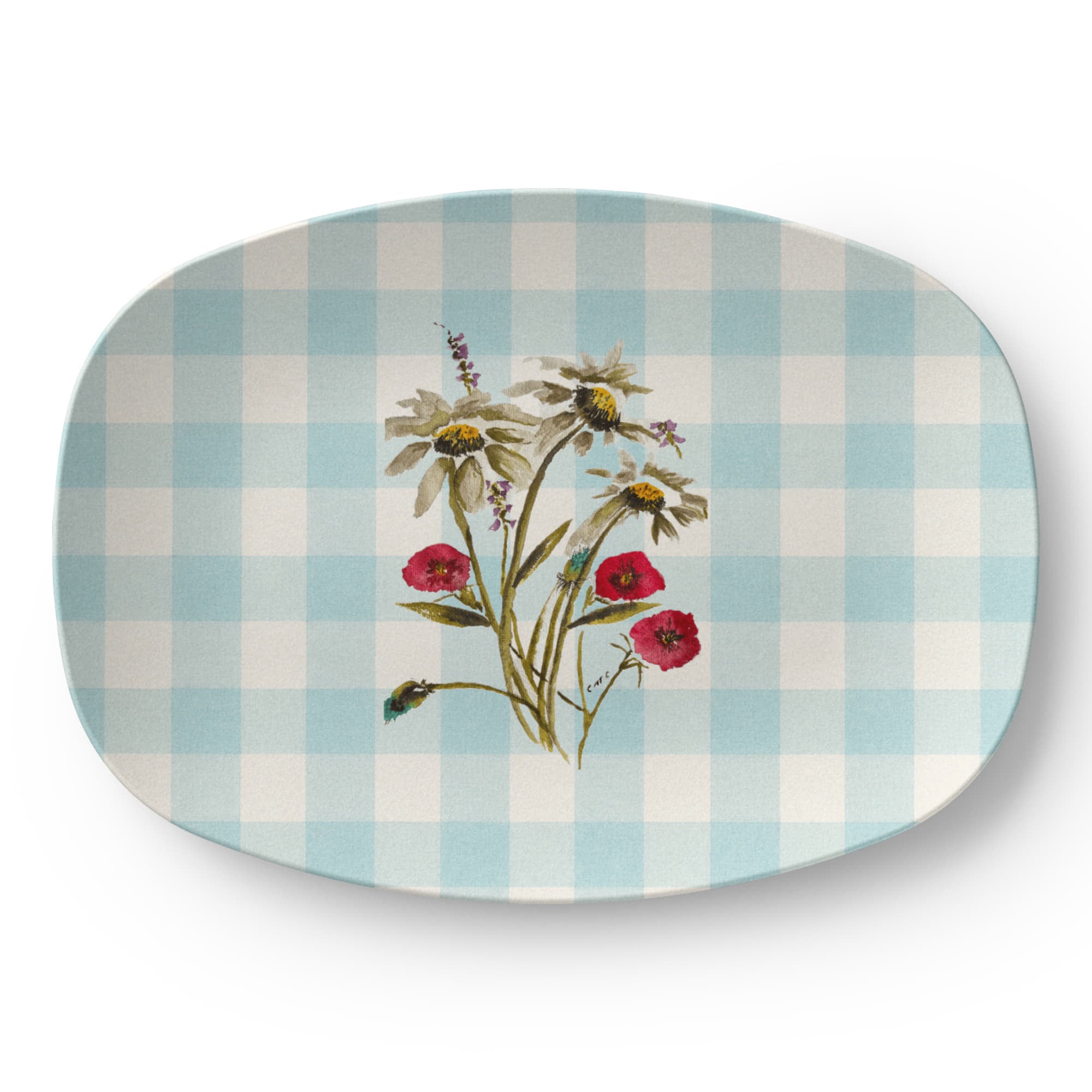 Provincial Robins Egg Serving Platter