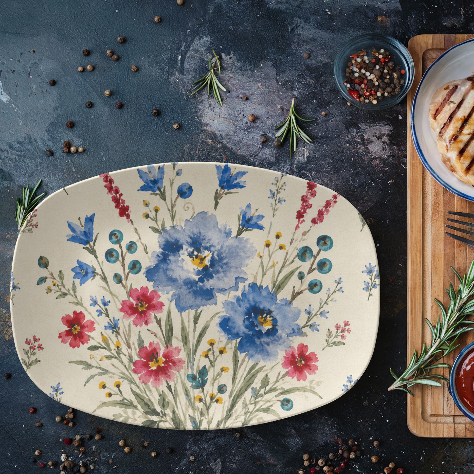 Provincial Celebration Serving Platter