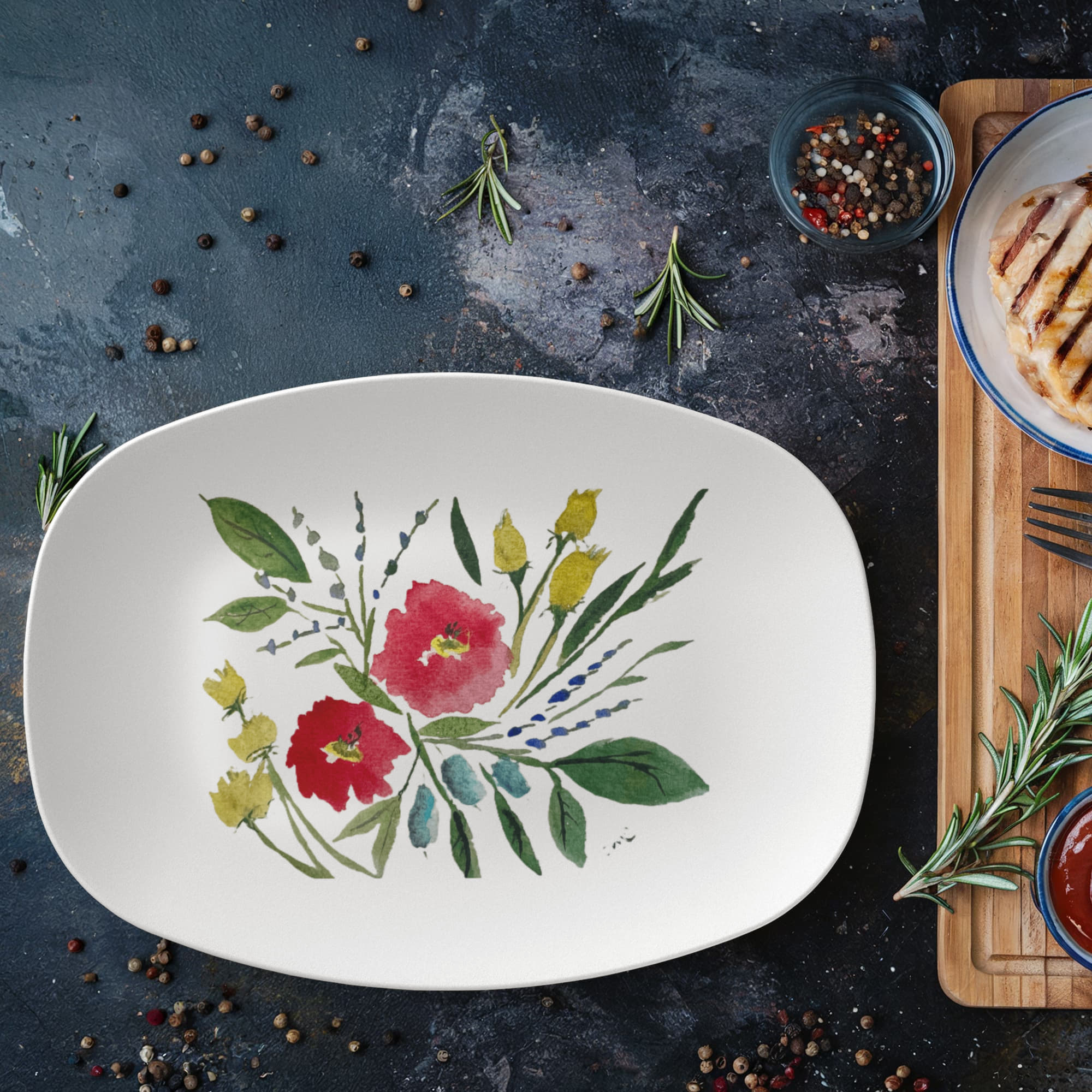 Provincial Cottage Serving Platter