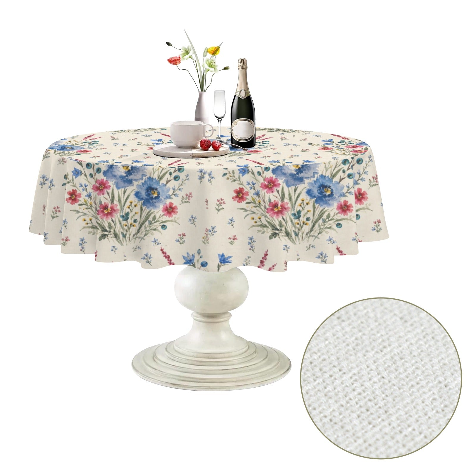 Hero Celebration Round Custom Round Tablecloth 60" x 60" | Ships from USA