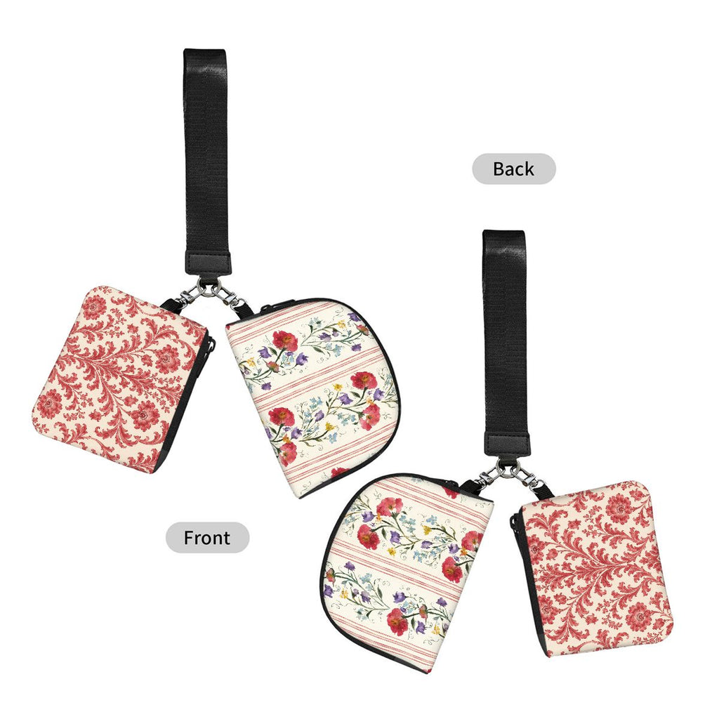 Dual Pouch Keychain Wristlet Royal