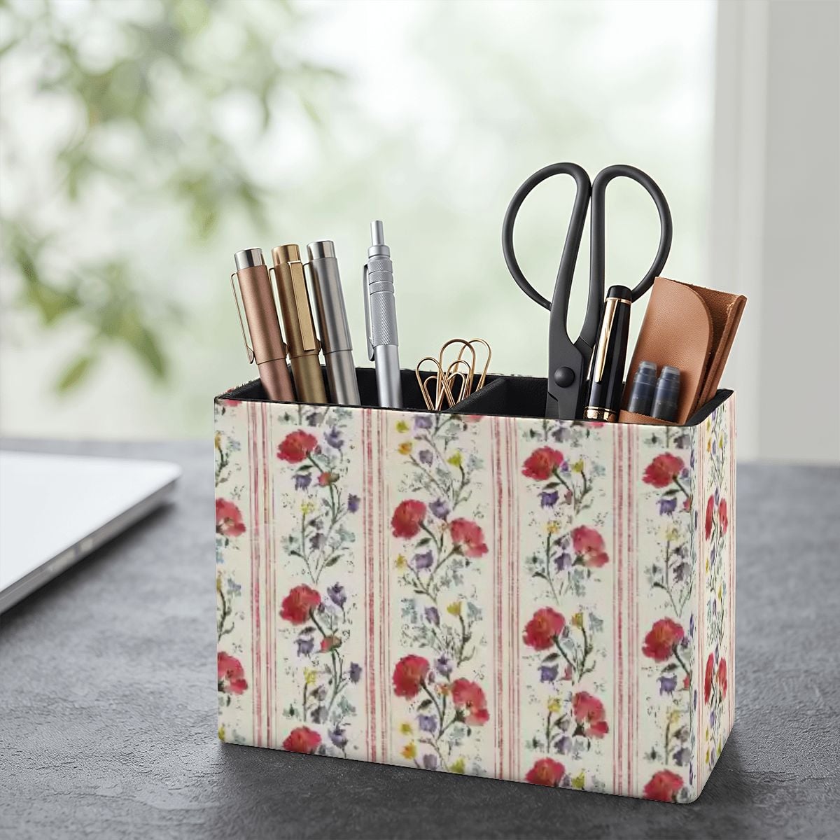 Royal Provincial Stripe Desk Organizer