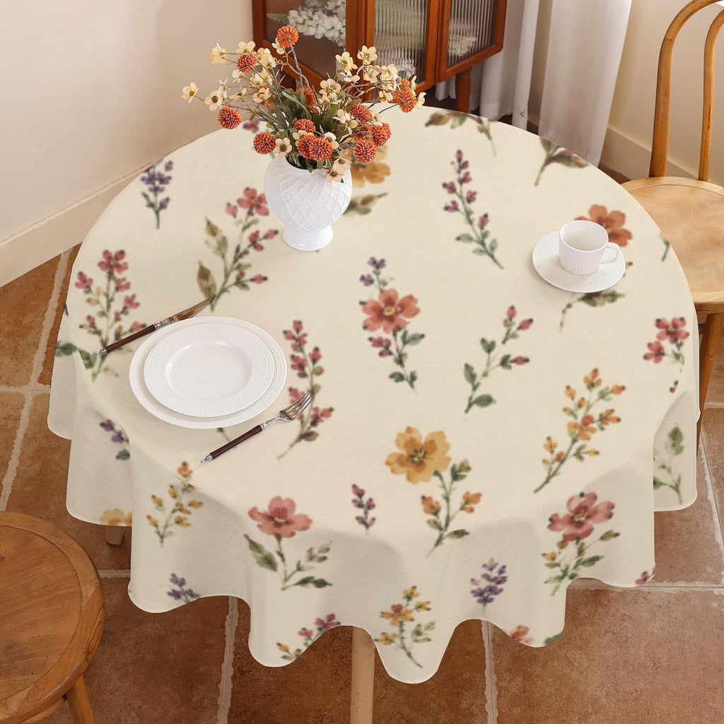 Rustic Provincial Round Custom Round Tablecloth 60" x 60" | Ships from USA