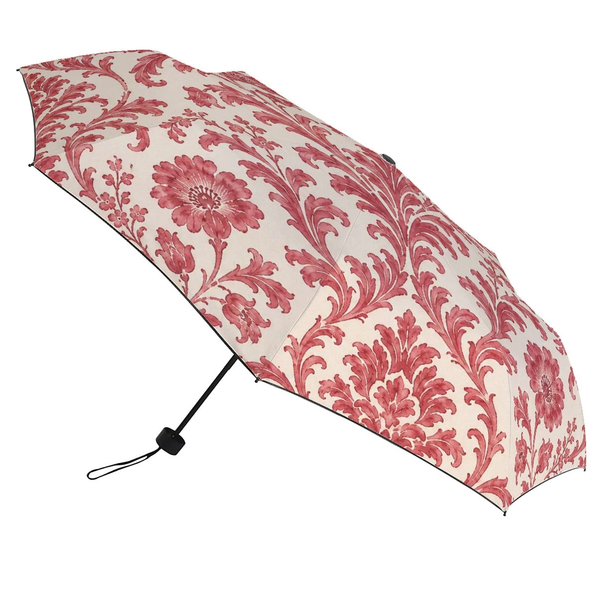 UV Protection Umbrella Red Damask