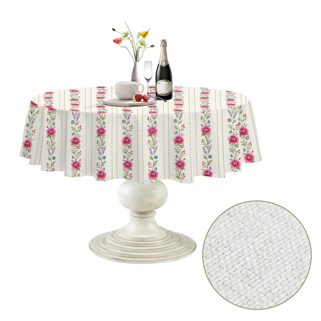 Provincial Summer Round Custom Round Tablecloth 60" x 60" | Ships from USA