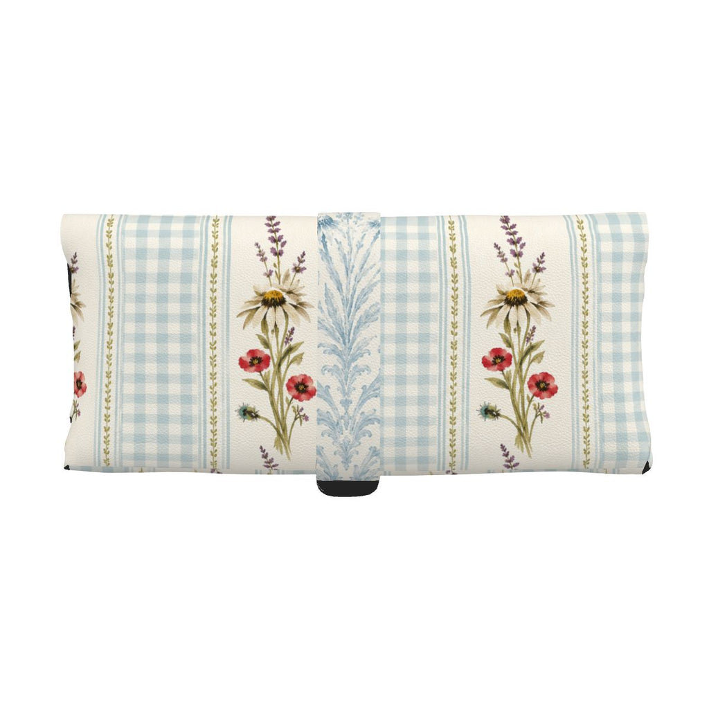 Provincial Stripe Robins Egg Eyeglass Case