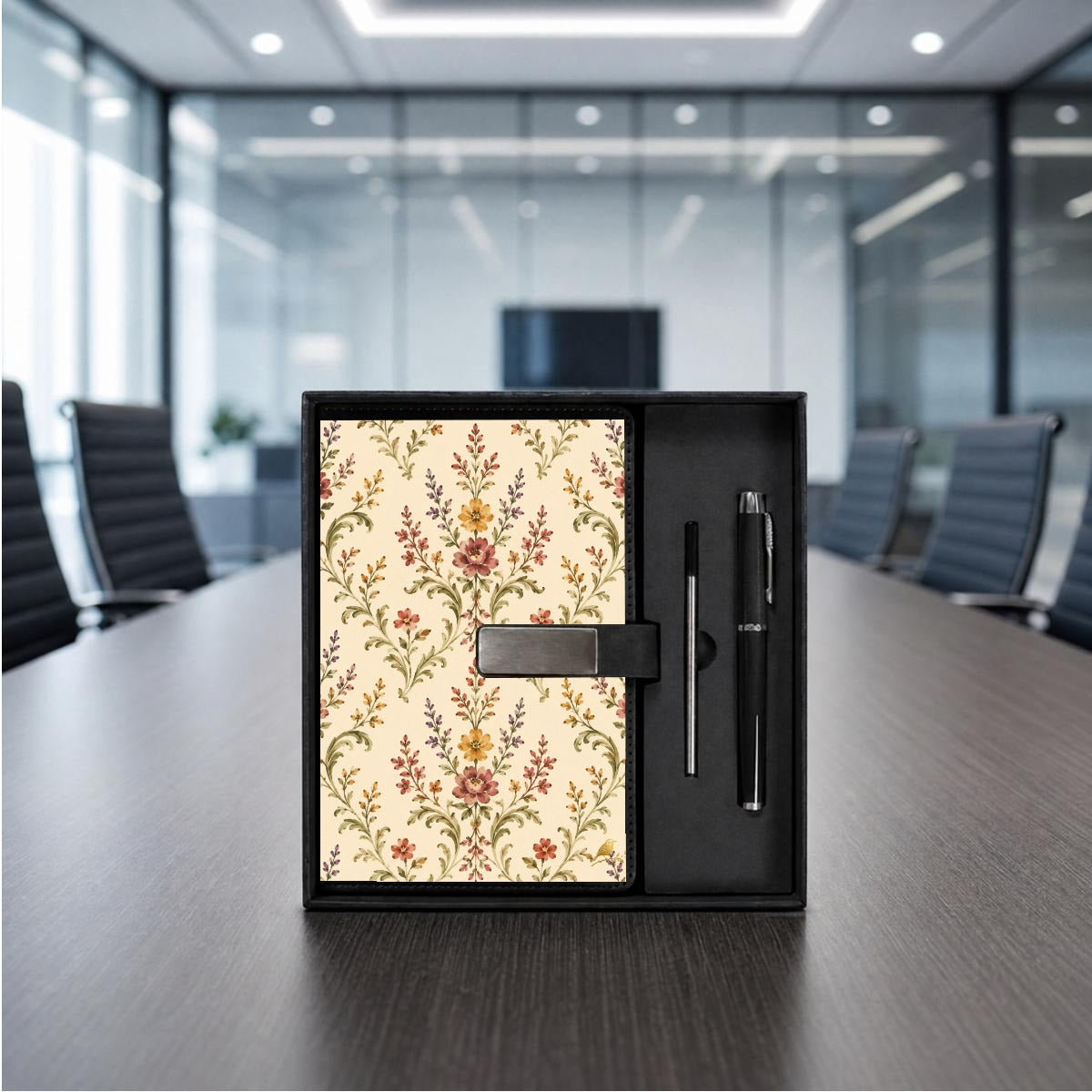 Rustic Provincial Damask Journal Gift Set